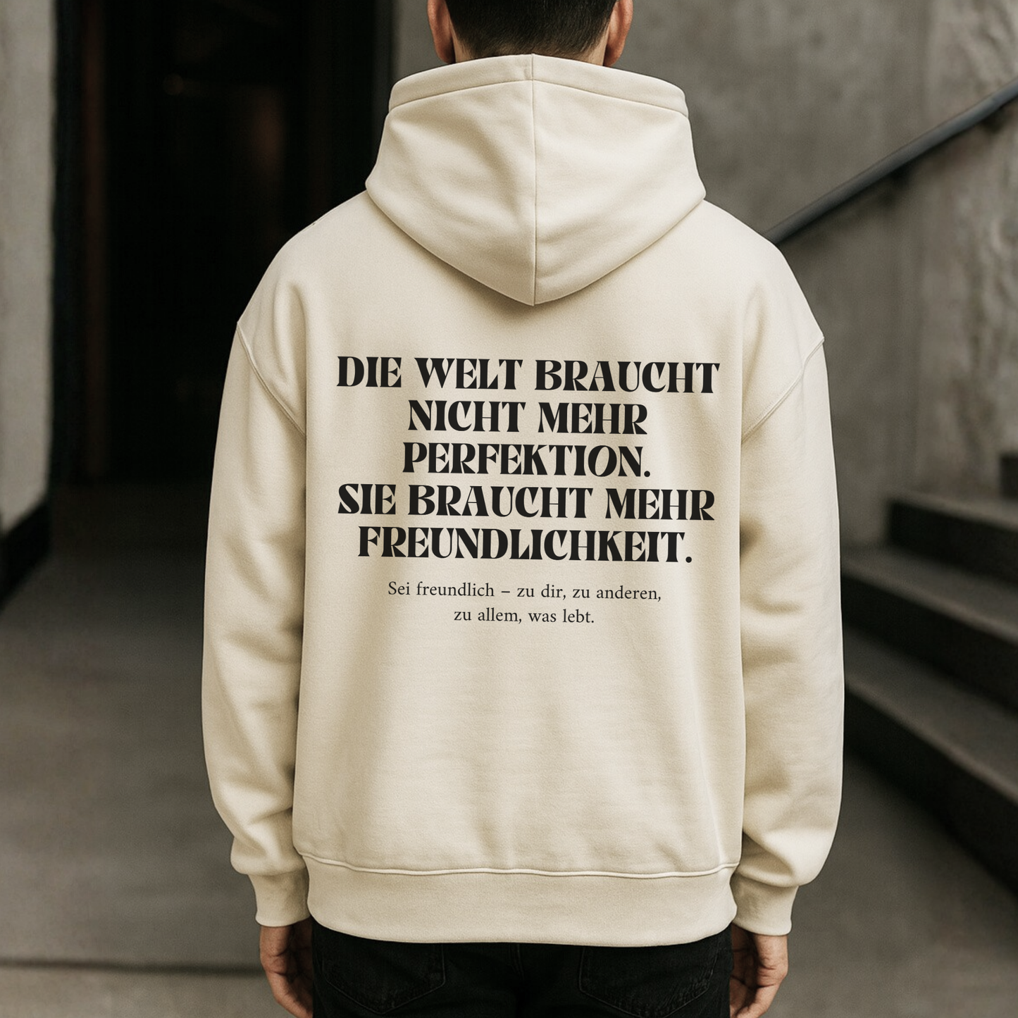 Die Welt braucht nicht mehr Perfektion - Oversized Hoodie