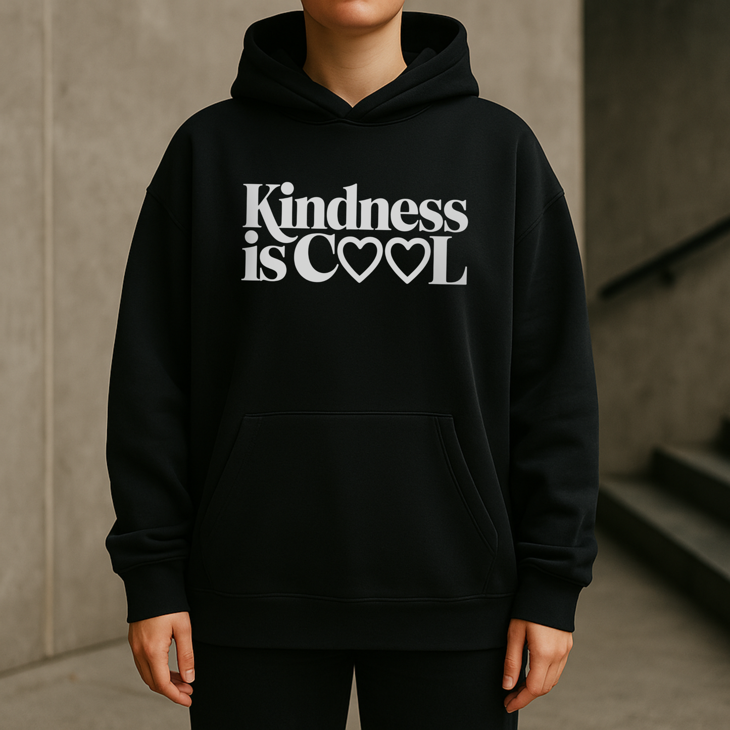 Kindness Is Cool Statement - Oversized Hoodie