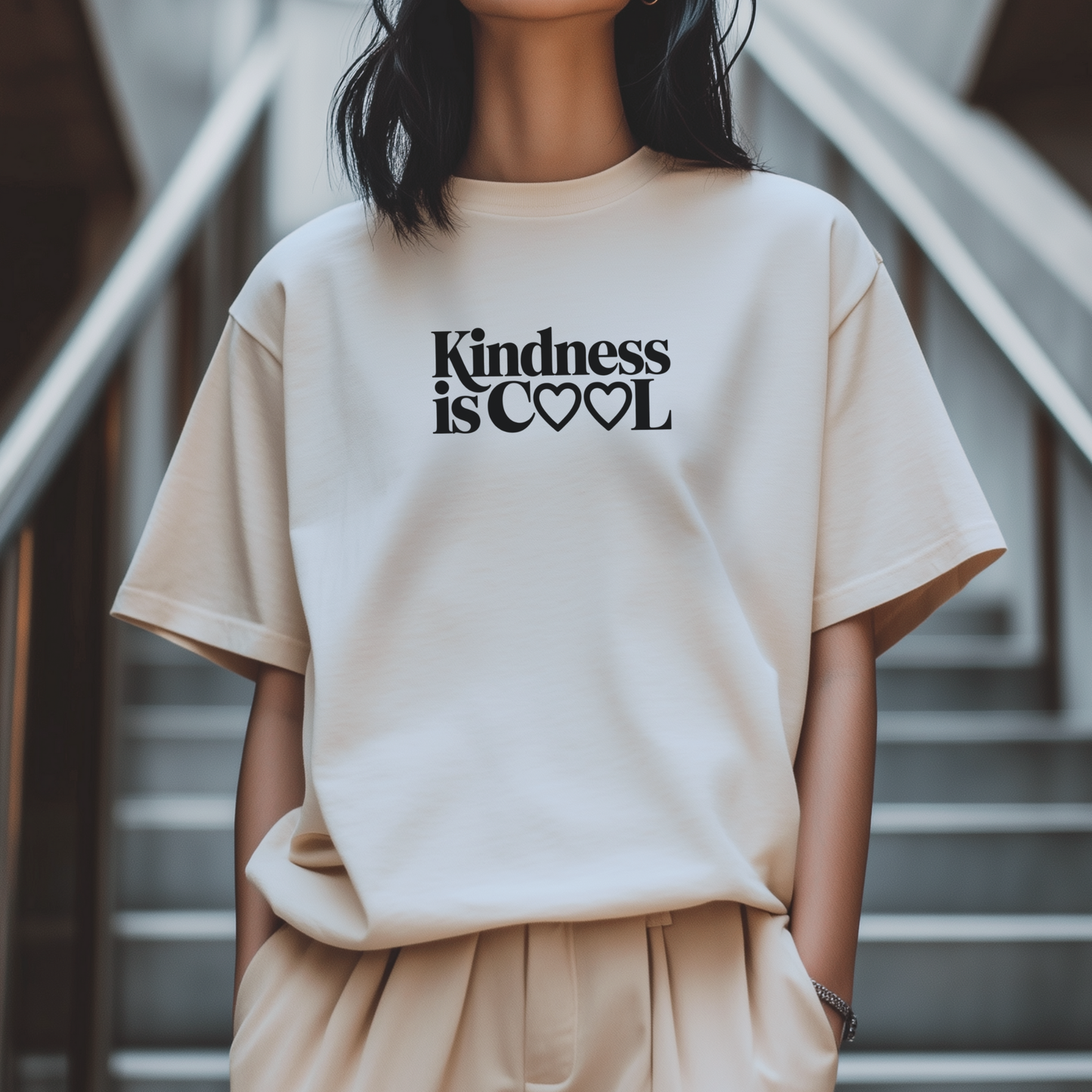 Kindness Is Cool Logo - Oversized Shirt