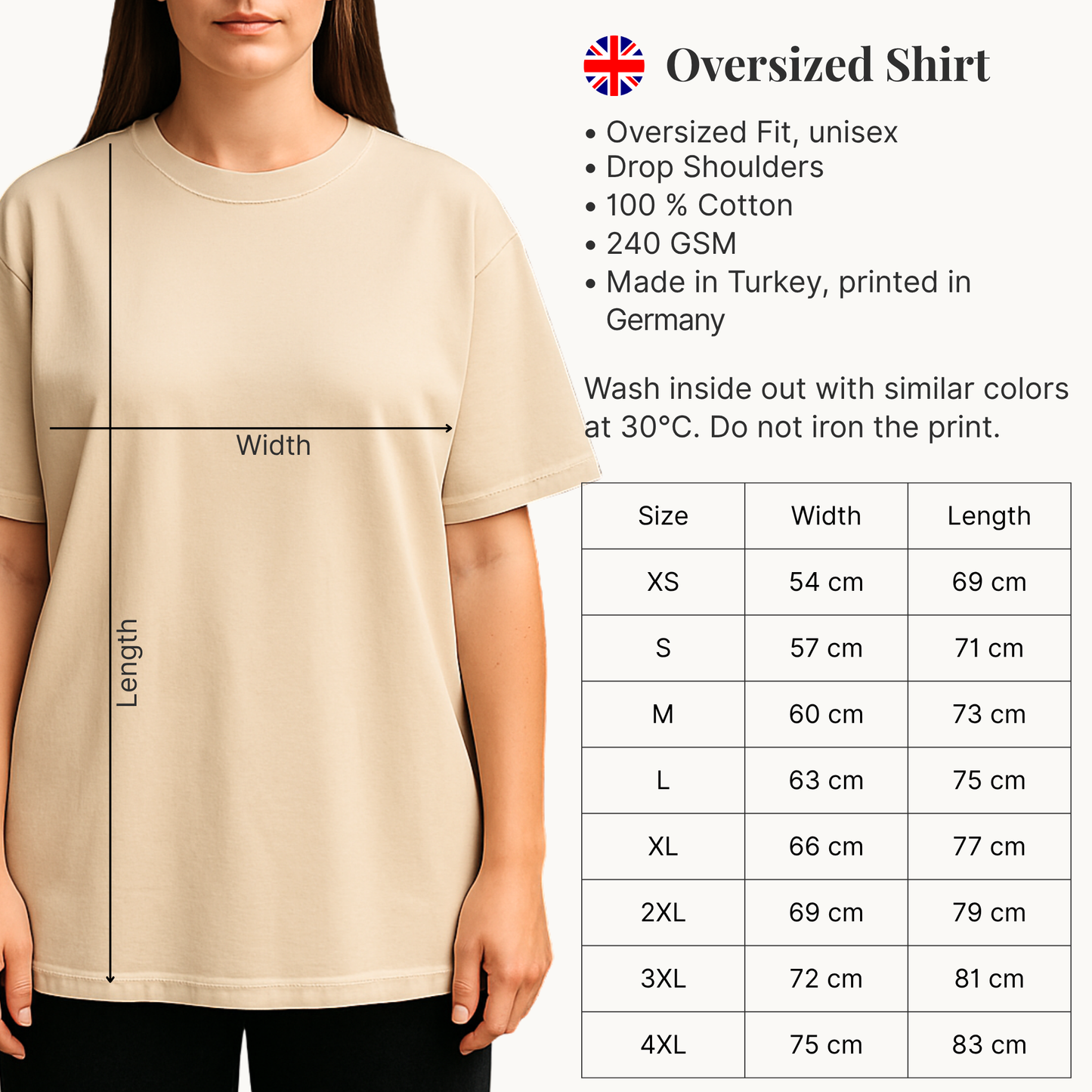 Kindness Is Cool Logo - Oversized Shirt